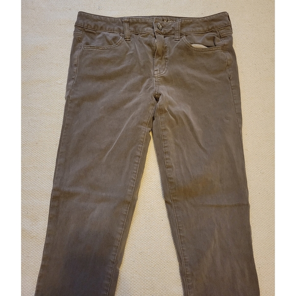 Womens American Eagle brown/plum jeggings 360 super stretch size 10 - Picture 2 of 7